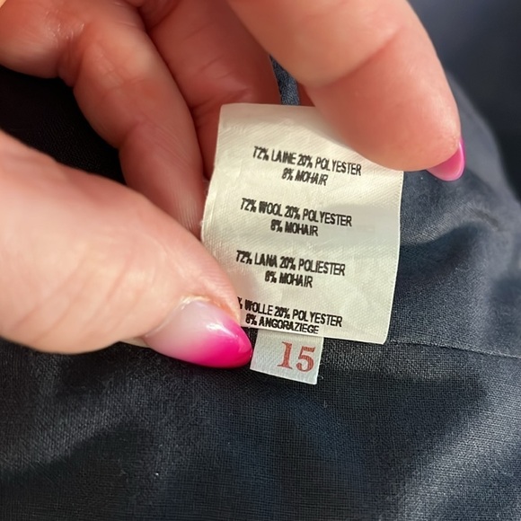 Comptoir des Cotonniers Jacket Wool Blend Tweed Size 44 XL Presley Laine Brown - Picture 12 of 13